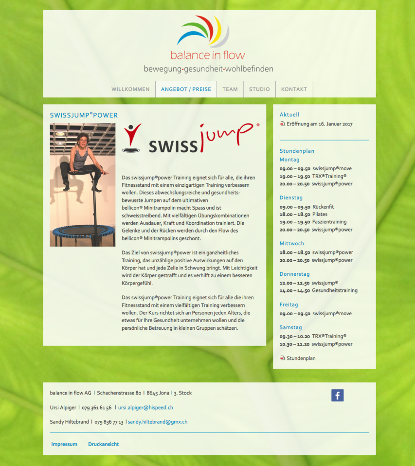 balance in flow AG